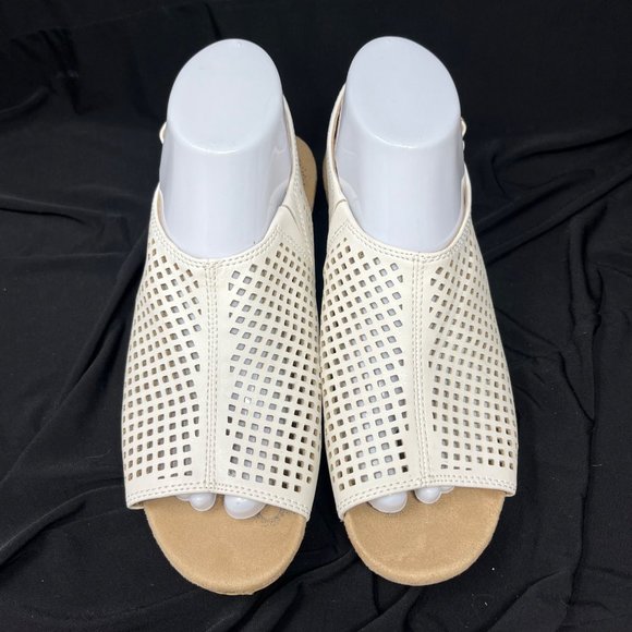 Earth Origins Nina Open Toe Cork Wedge Sandal Women's Size 8M - Picture 2 of 6